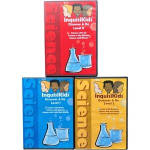 InquisiKids Science Discover & Do Level K, 1, & 2 DVDs